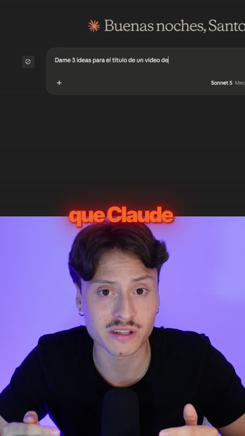 Jorge Santos explicando Claude a cámara